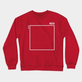 white and red square 2 Crewneck Sweatshirt